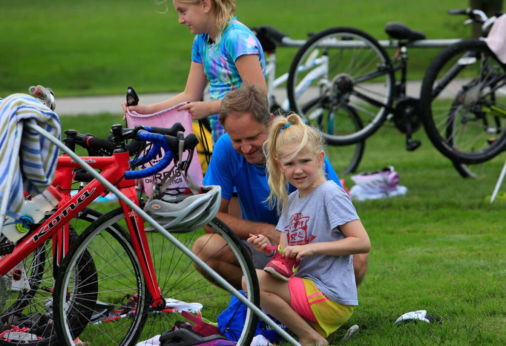 Biking at Preston Miller Park