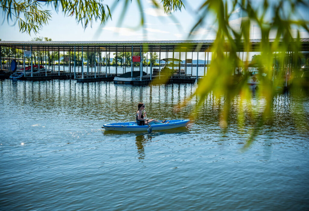 Kayaker on Kentucky Lake