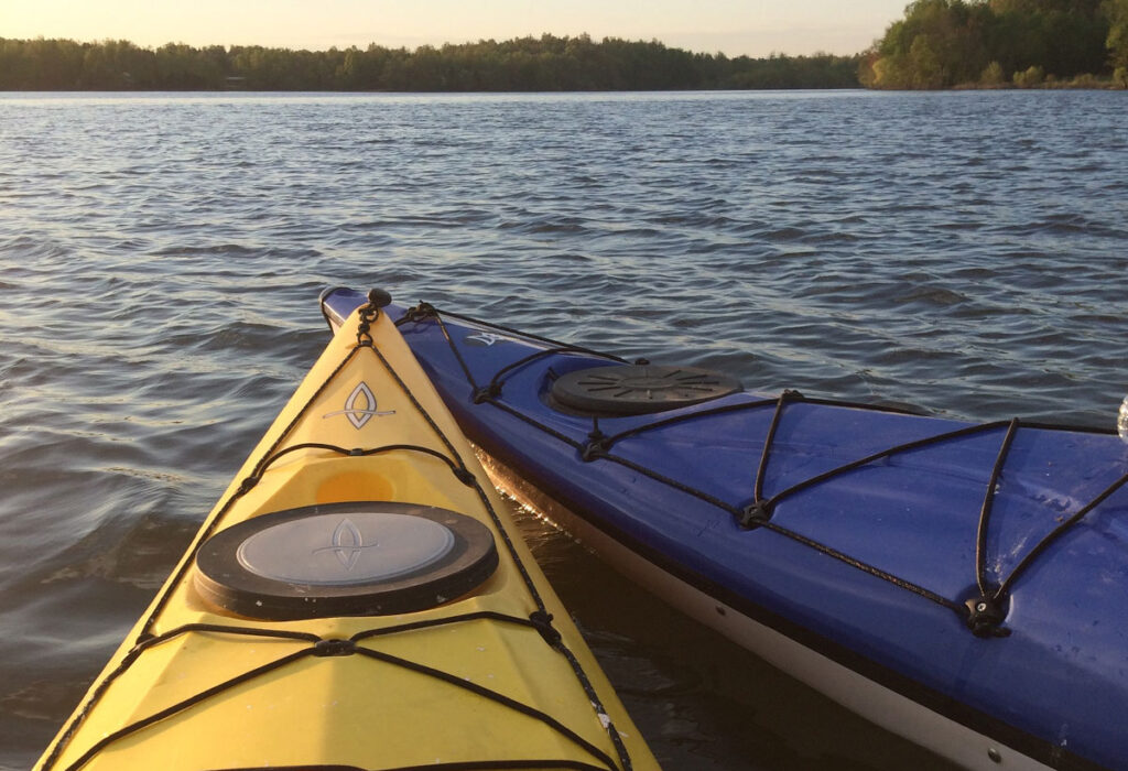 Kayaks on Lake PeeWee